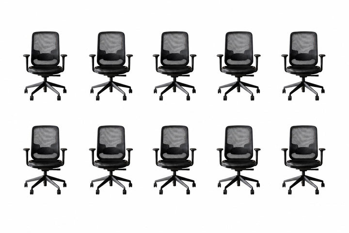 Orangebox Do Refurbished Ergonomic Office Chair – Black Faux Leather – UK Delivery & Bradford Collection