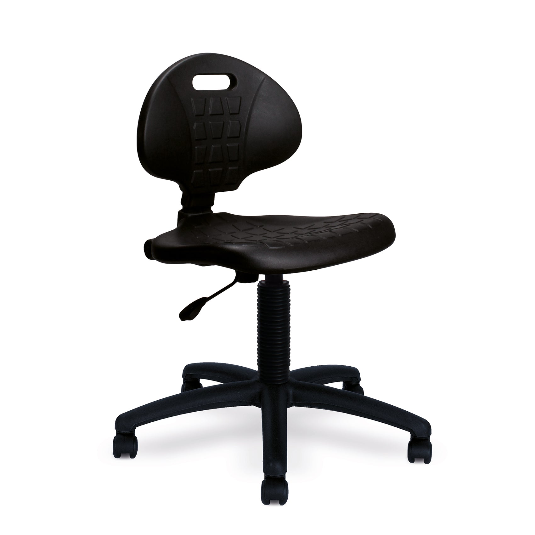 Polyurethane Operators Chair with Spring Loaded Backrest Mechanism