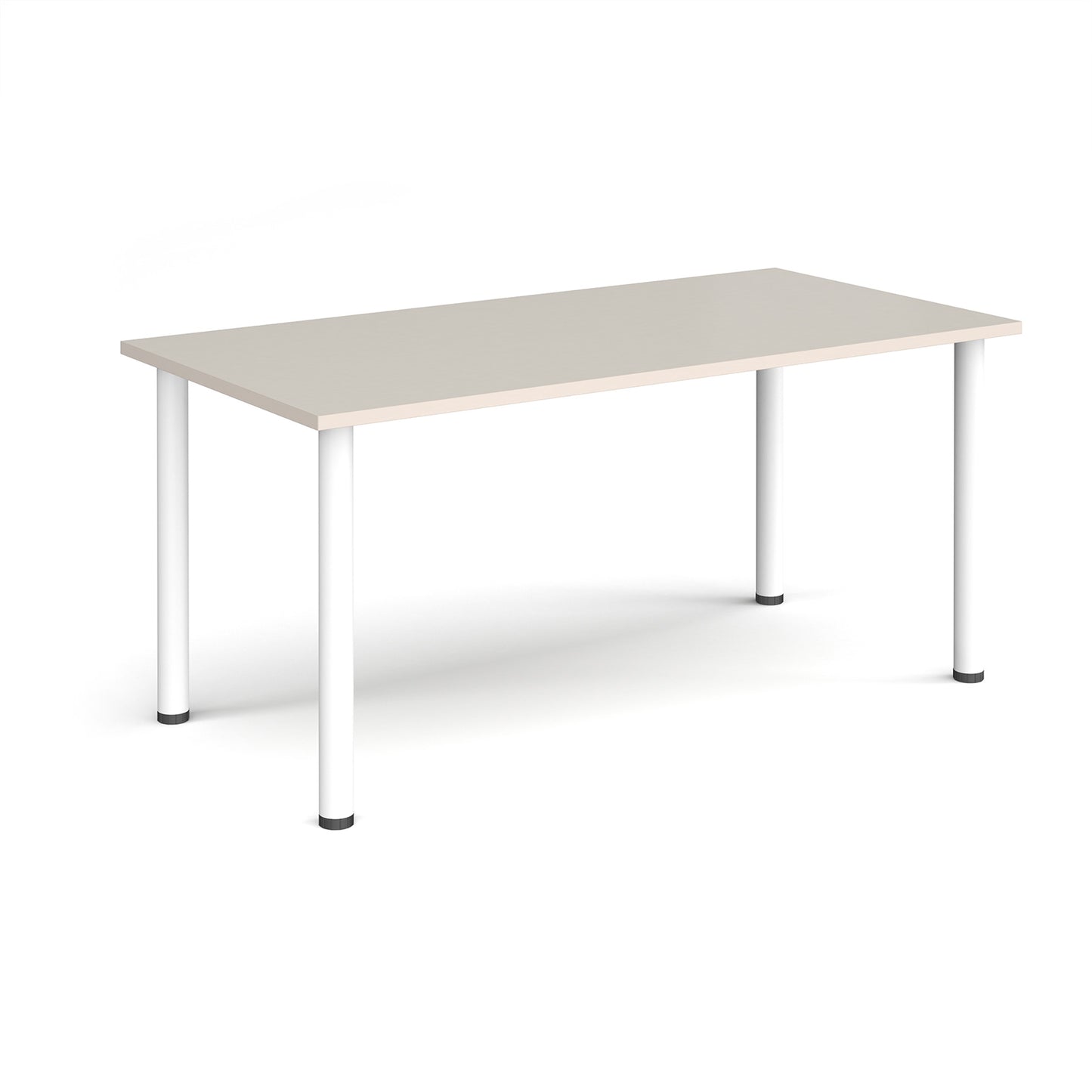Rectangular radial leg meeting table - DRL1600-WH-LG