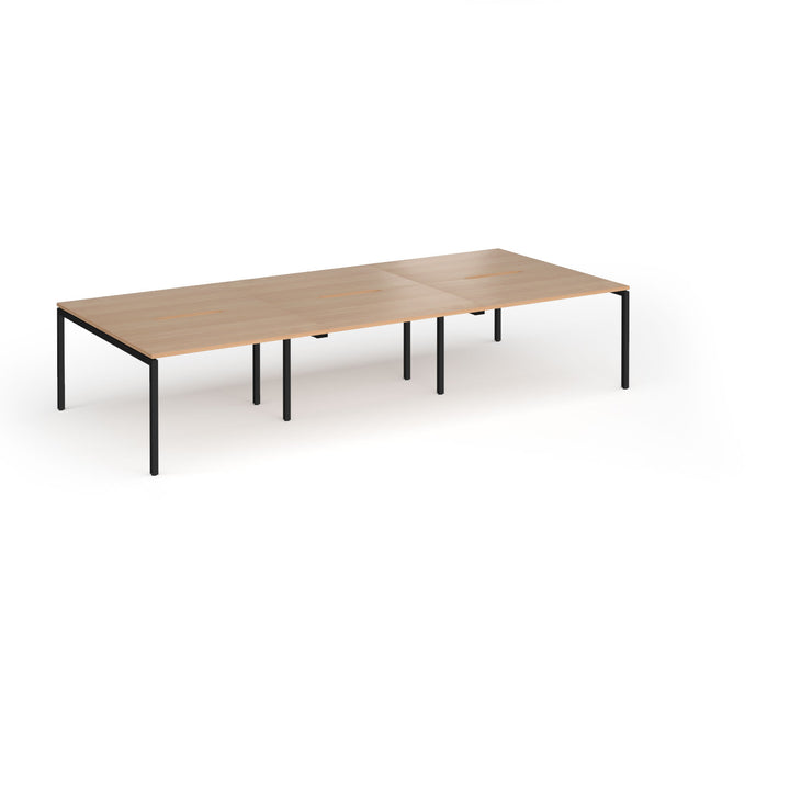 Connex Plus Goal Post Double Back to Back Desks 1600mm deep