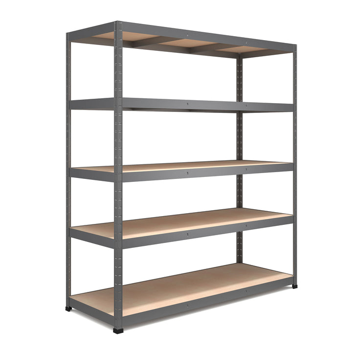 RB Boss 5x Tier Shelving Unit - 1800x1600x600mm 250kgs UDL - Galvanised