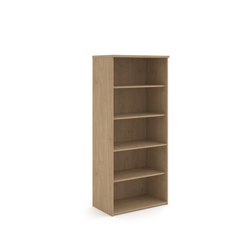 Universal Office Bookcases – 740mm to 2140mm High Storage Units with 1–5 Shelves – Multiple Colours Available