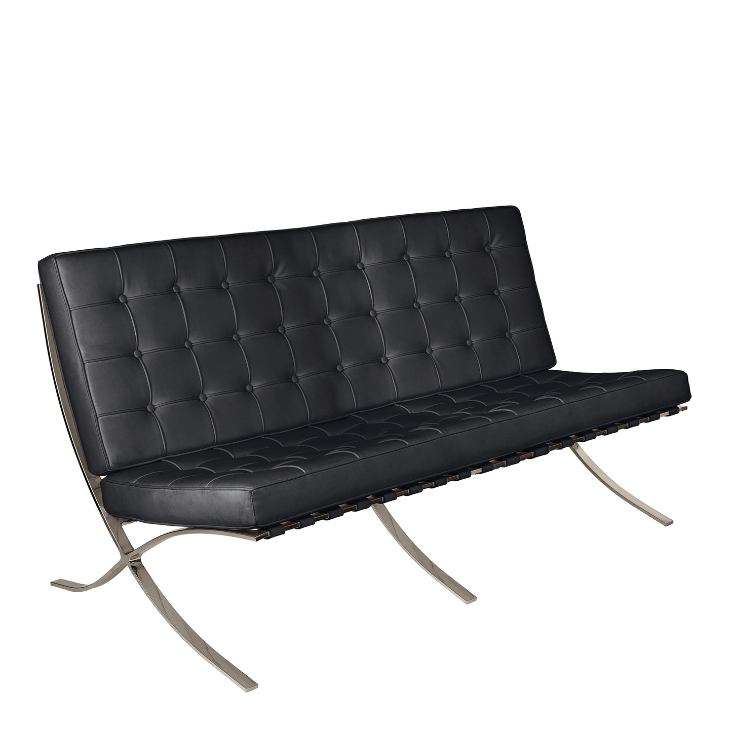 Contemporary Oversized Leather Faced Reception Chair with Classic Button Design