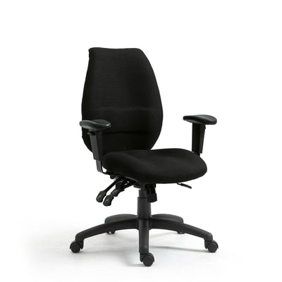 Ergonomic High Back Multi-Functional Synchronous Operator Chair with Adjustable Arms