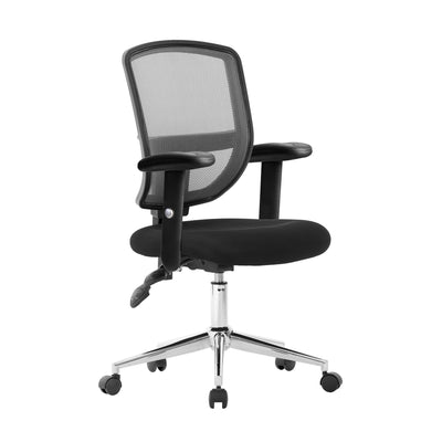 High Back Designer Mesh Operator Chair with Sculptured Lumbar, Spine Support and Height Adjustable Arms