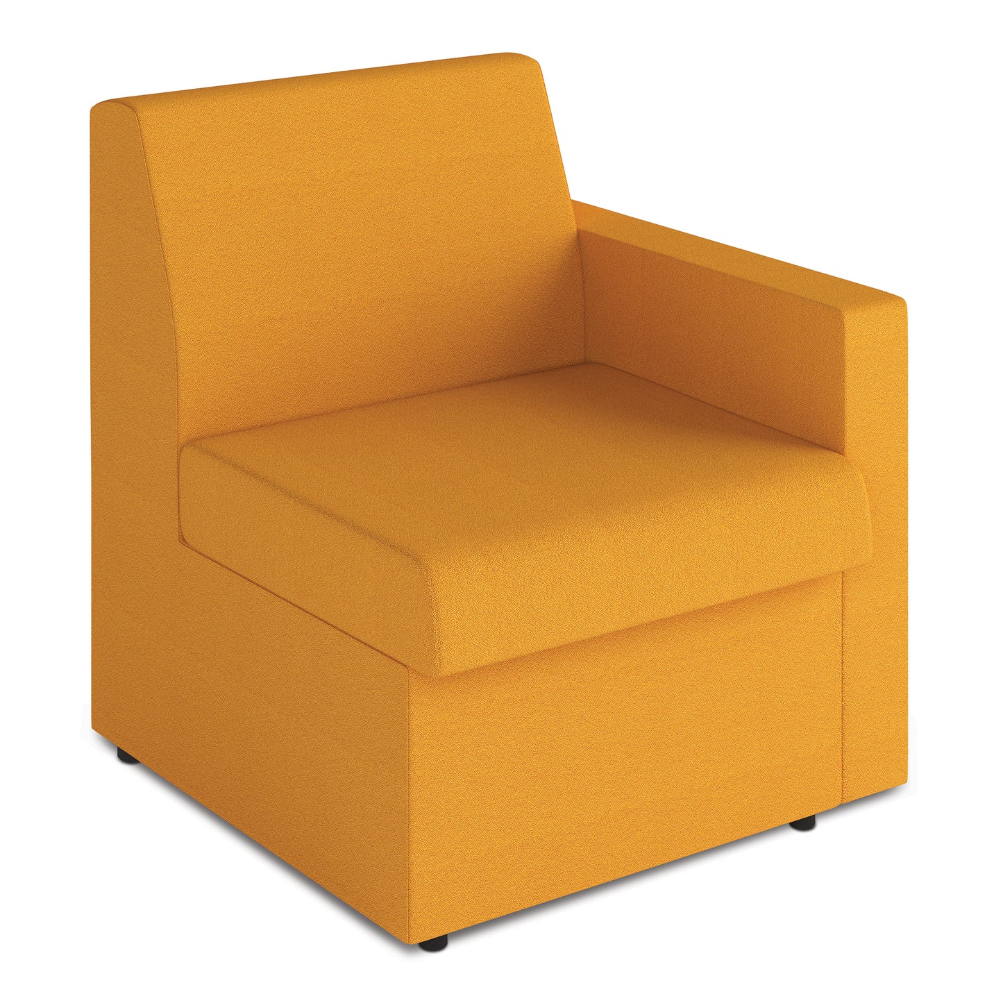 Contemporary Modular Fabric Low Back Sofa