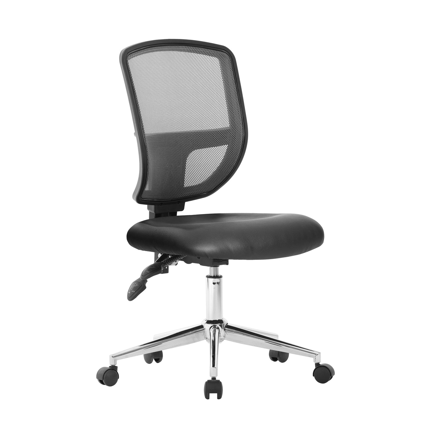 High Back Designer Mesh Operator Chair with Sculptured Lumbar and Spine Support
