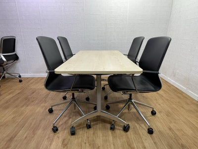 Set Of 1 Senator Foldable Mobile Table & 4 Lucia Chairs