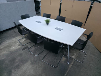 8xCantilever Frame Stacking Chair And Meeting Table ,Power Outputs-Can Deliver