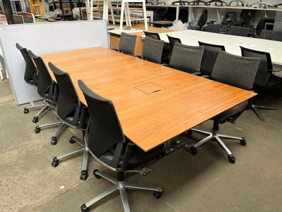 Meeting Table With 8 Wilkhahn Swivel Chairs -Can Deliver-Extra Chairs Available