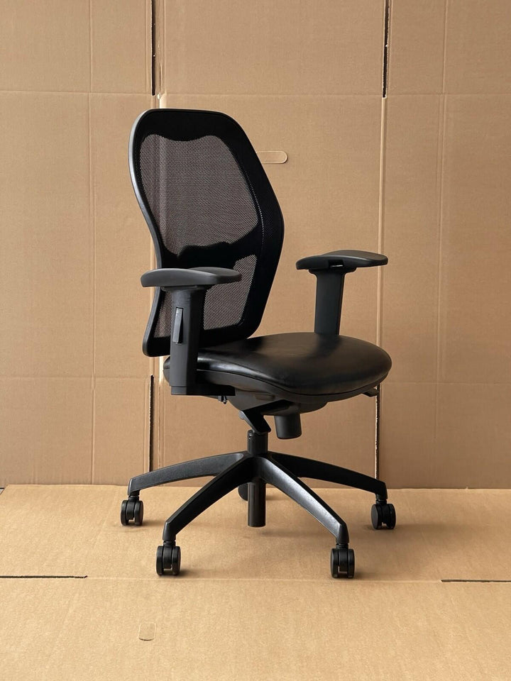 Back Leather Office Chair , Lumbar Support, Leather (Many Available) UK Delivery