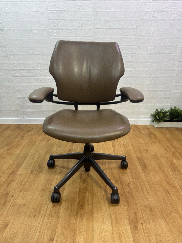 Humanscale Freedom Office Chair In Brown Smokey Finish - UK DELIVERY