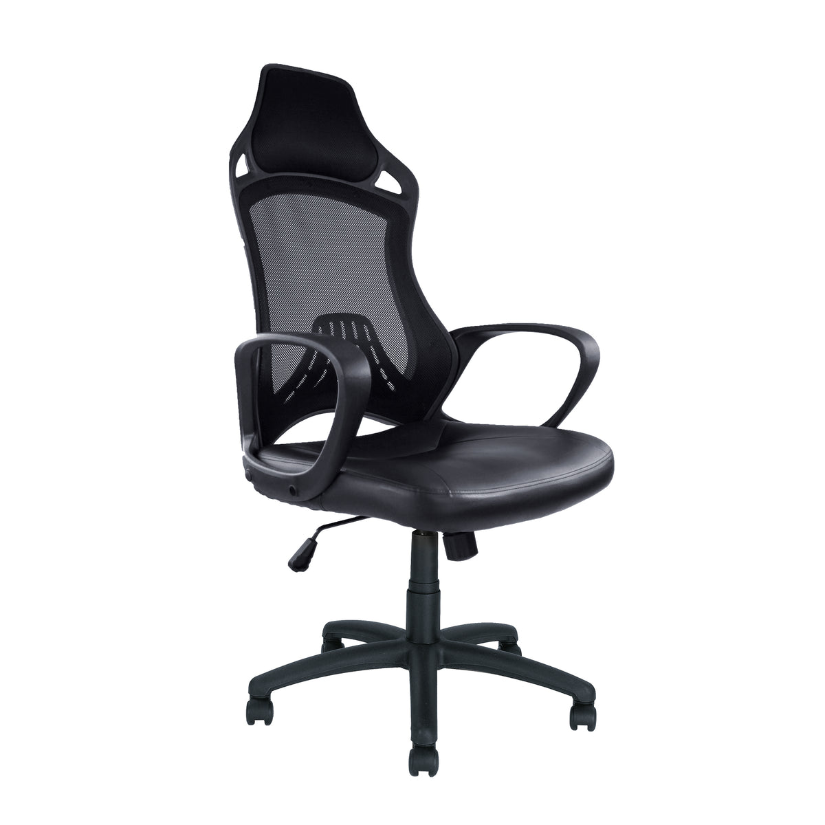 Ascot – Slim High Back Designer Mesh Armchair – Black