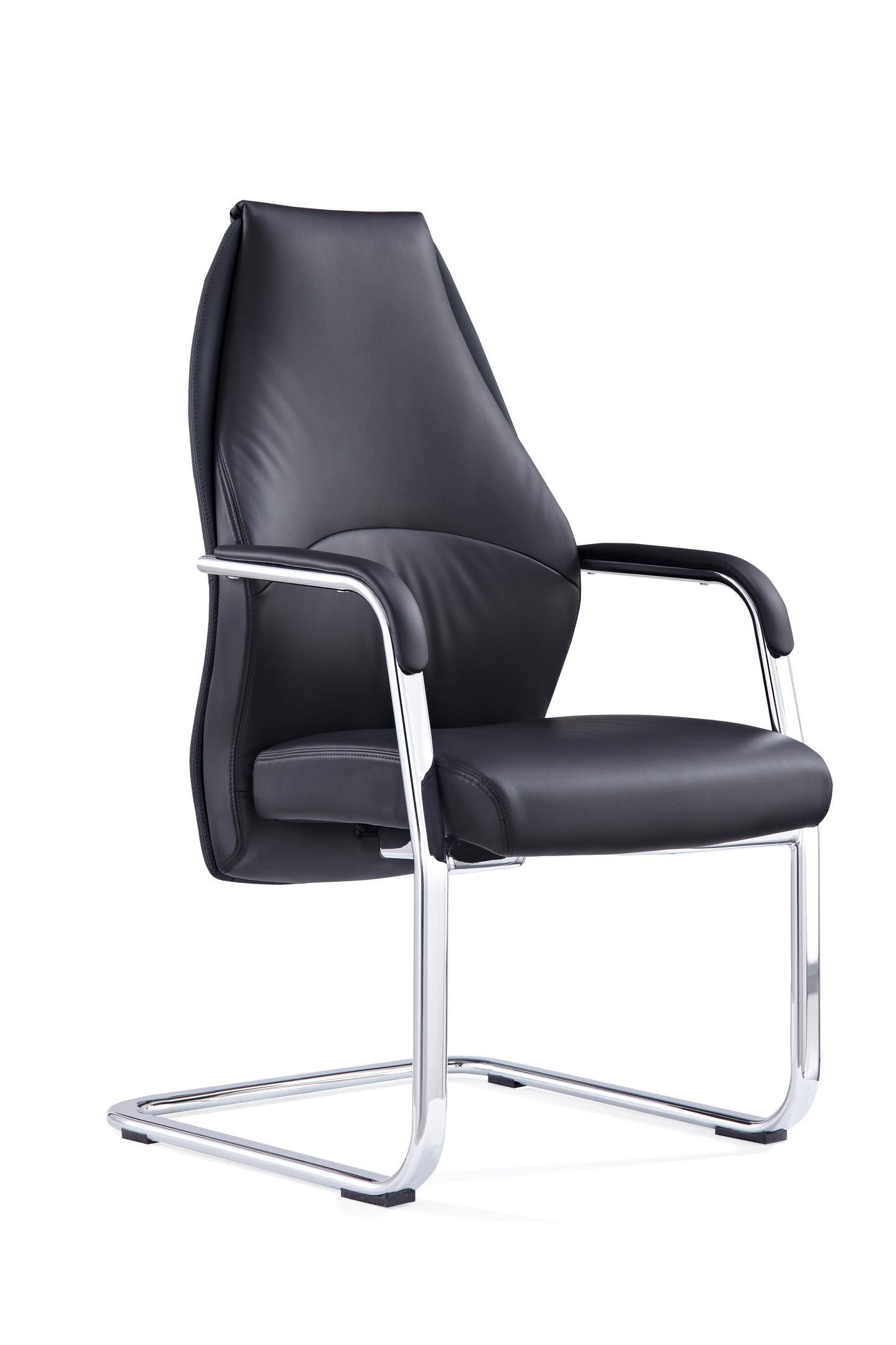 Mien High Back Leather Cantilever Visitor Office Chair