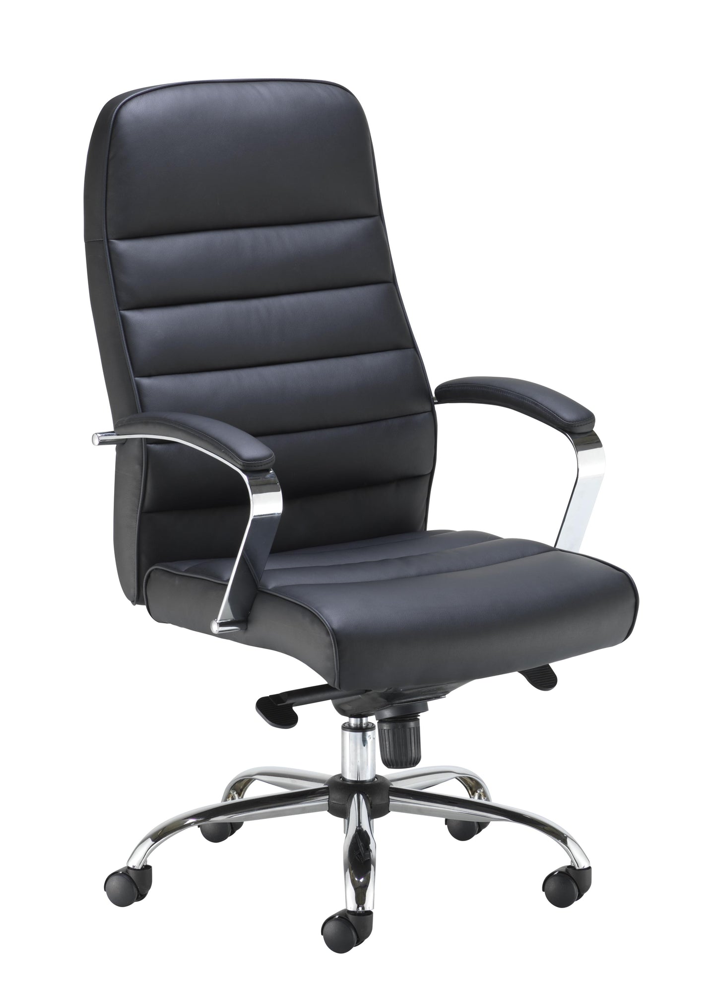 Ares Leather Look High Back Executive Chair|Black