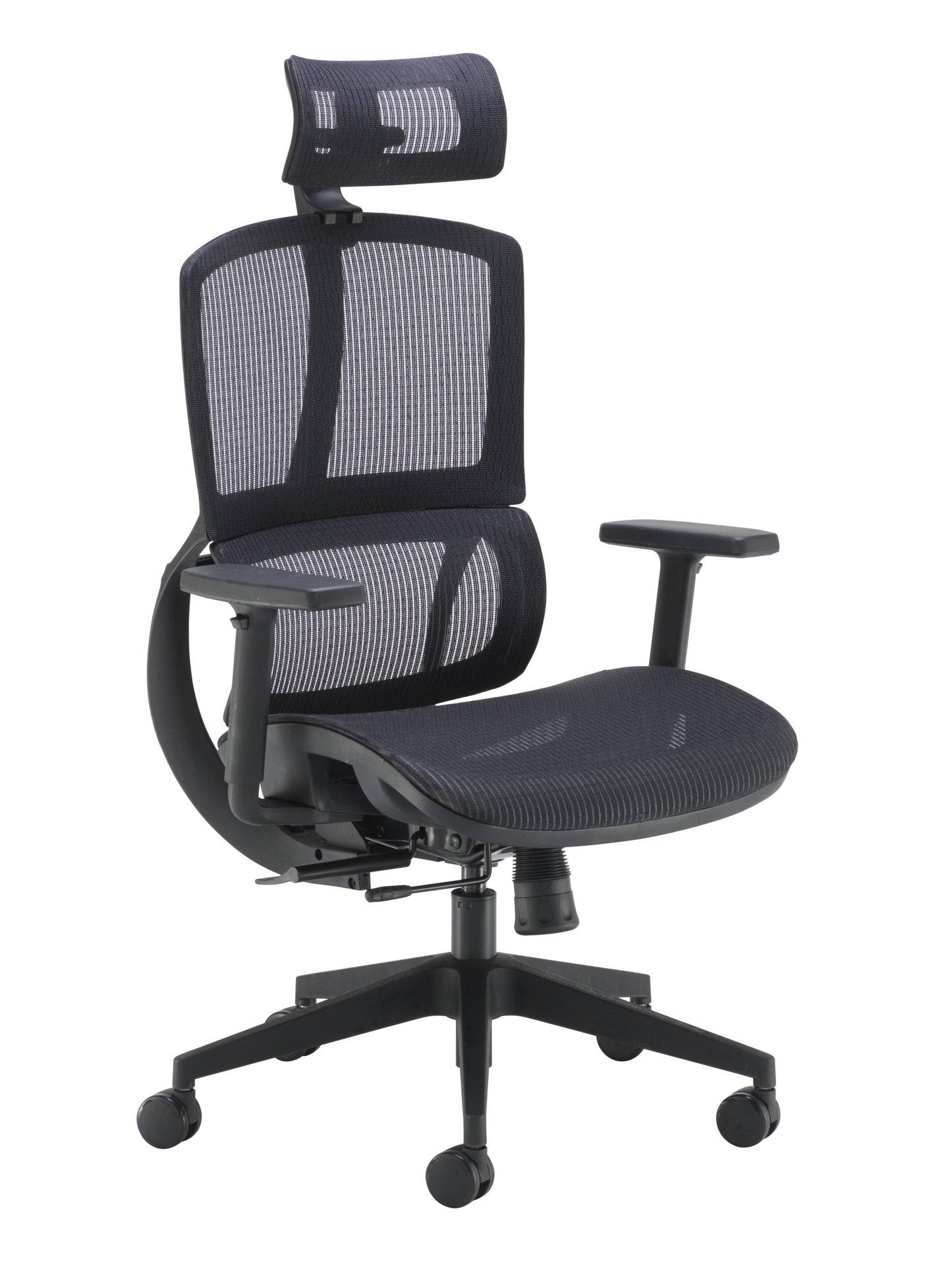 Alto High Mesh Back Task Chair with Adjustable Arms|Black