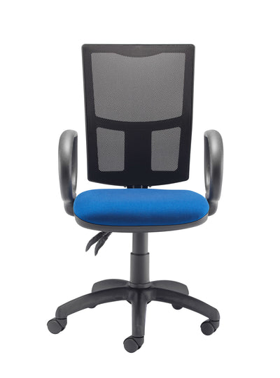 Calypso 2 Mesh Office Chair With Fixed Arms|Royal Blue