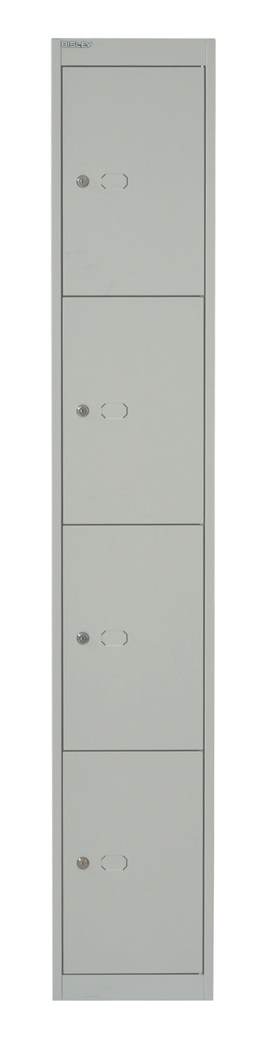 Bisley|Steel Locker|4 Door|305x457x1802|Goose Grey