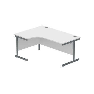 Core|Single Upright|Left Hand Radial Desk (FSC)1600X1200|Arctic White-Graphite