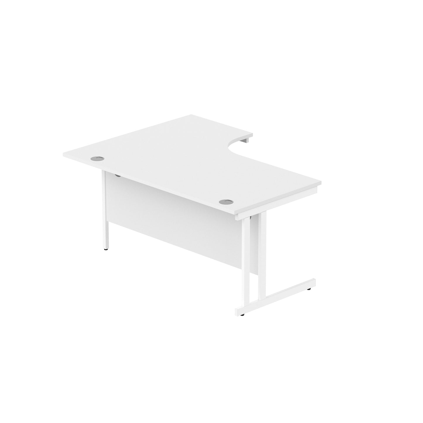 Office Right Hand Corner Desk with Steel Double Upright Cantilever Frame (FSC)