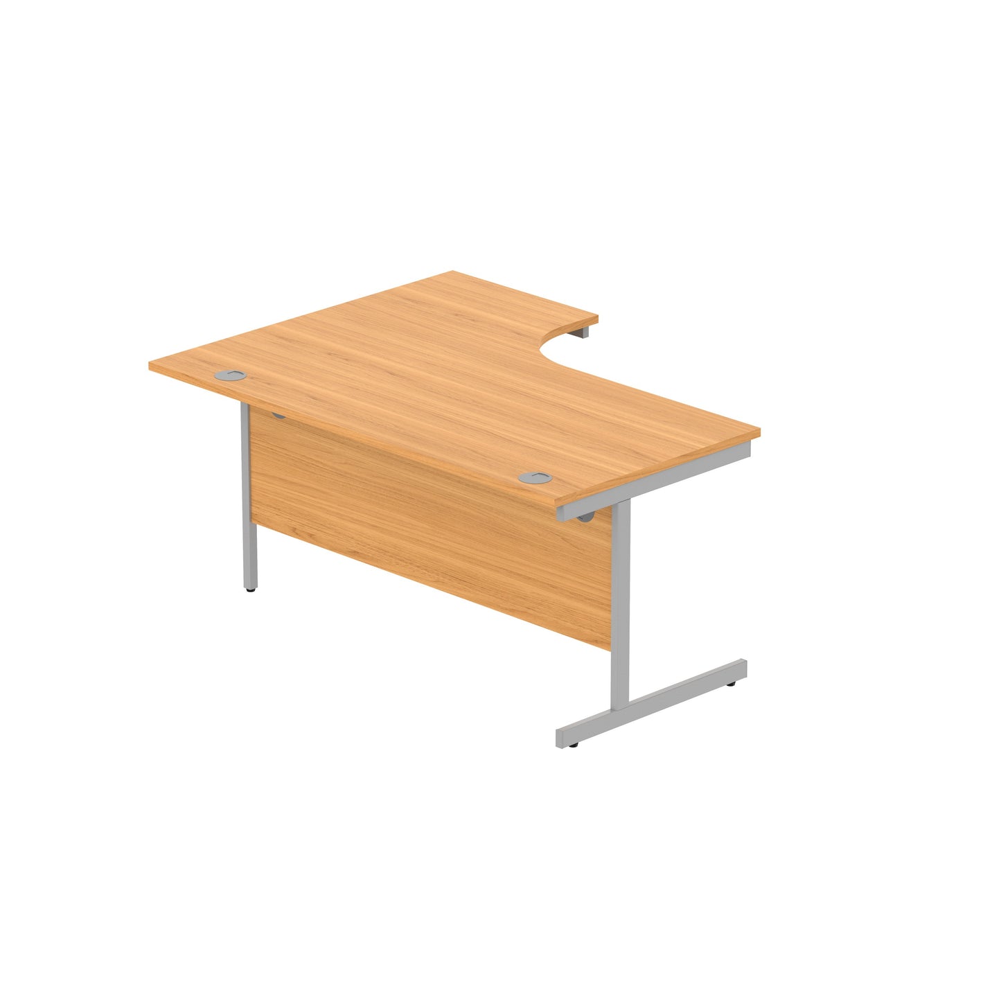 Office Right Hand Corner Desk with Steel Single Upright Cantilever Frame (FSC)