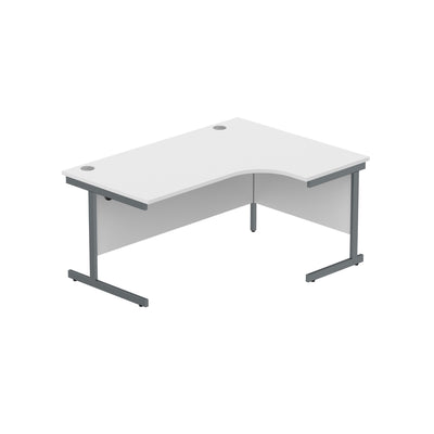 Core|Single Upright|Right Hand Radial Desk (FSC)1600X1200|Arctic White-Graphite