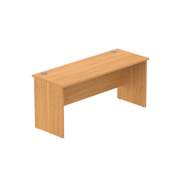 Core|Rectangular|Desk with Panel Legs|1600x600|Norwegian Beech