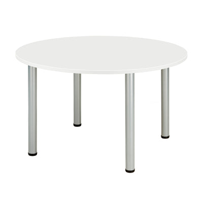 Core|Pole Leg|Round|Meeting Table (FSC)|1200x1200|Arctic White
