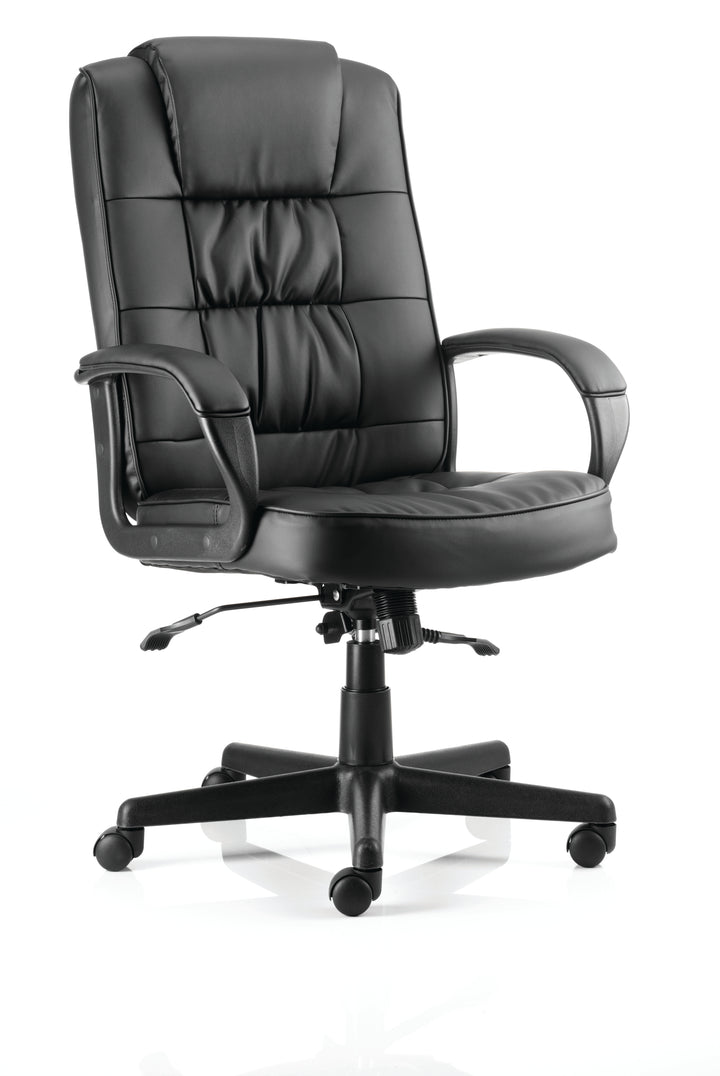 Moore High Back Black Executive Office Chair with Arms