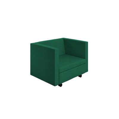 Kuddle|Low Armchair with Castors|1 Seat|1000x800x800|Band 7|Unlimited