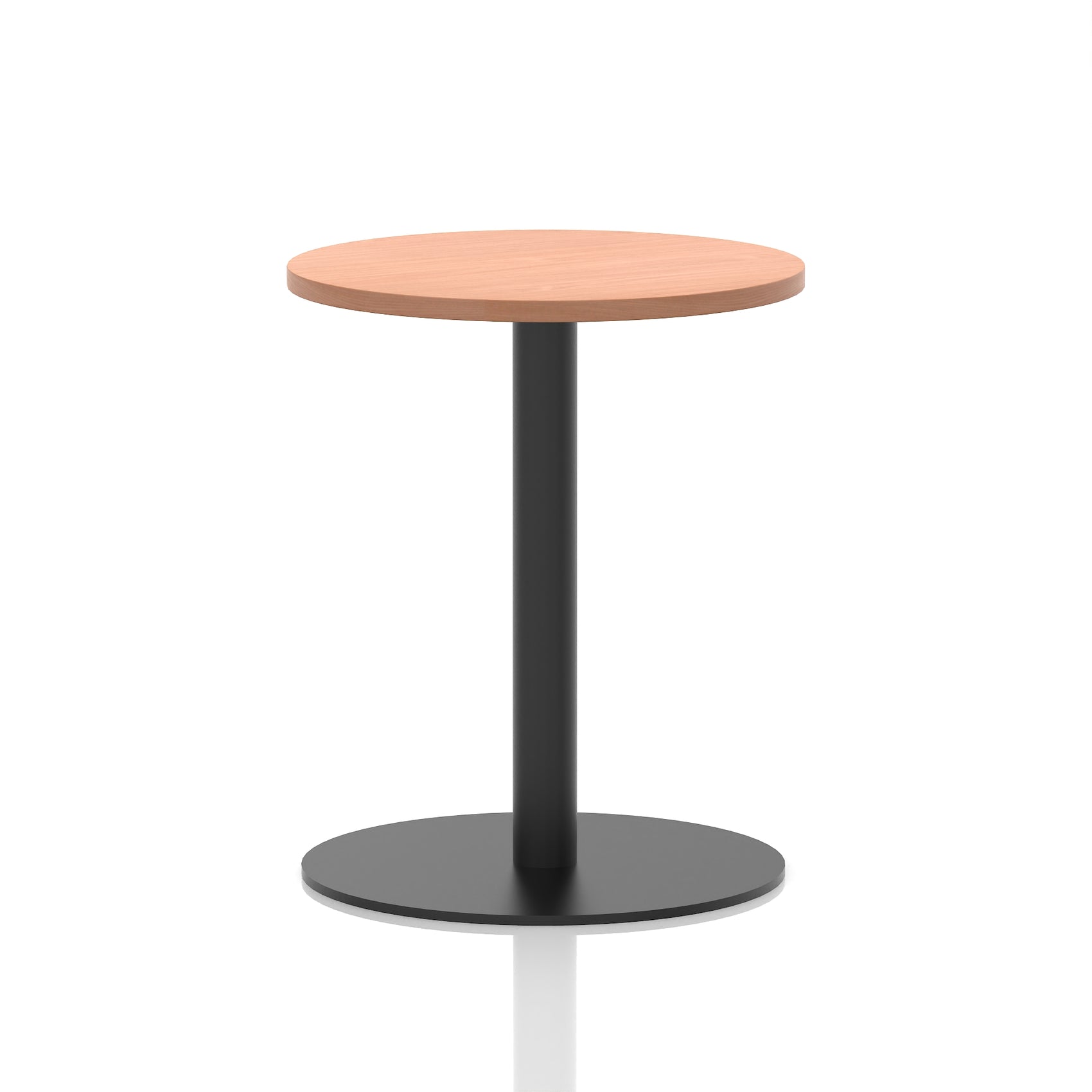 Italia Round Poseur Table Black Leg