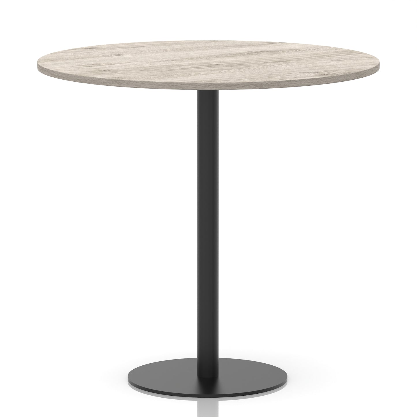 Italia Round Poseur Table Black Leg