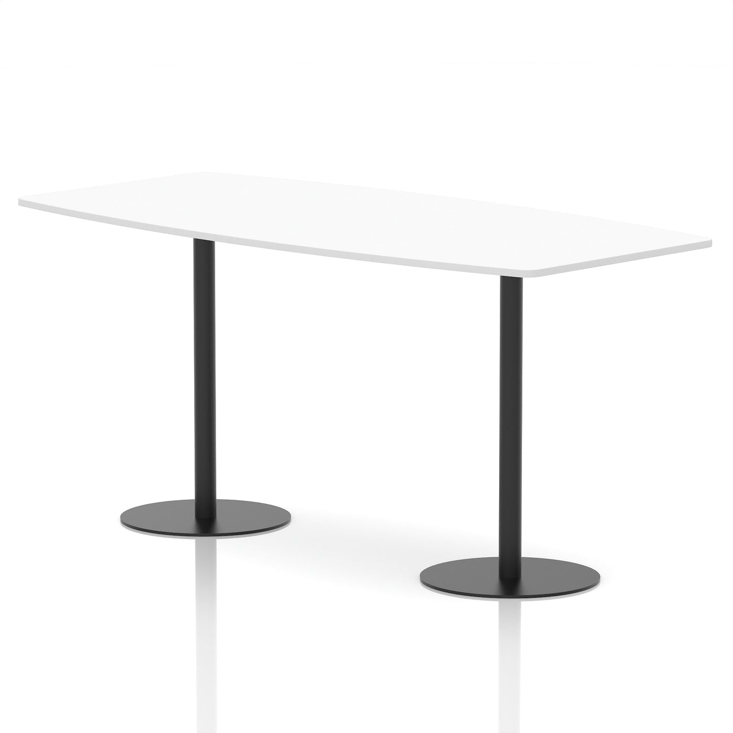 Italia High Gloss Boardroom Table Black Leg