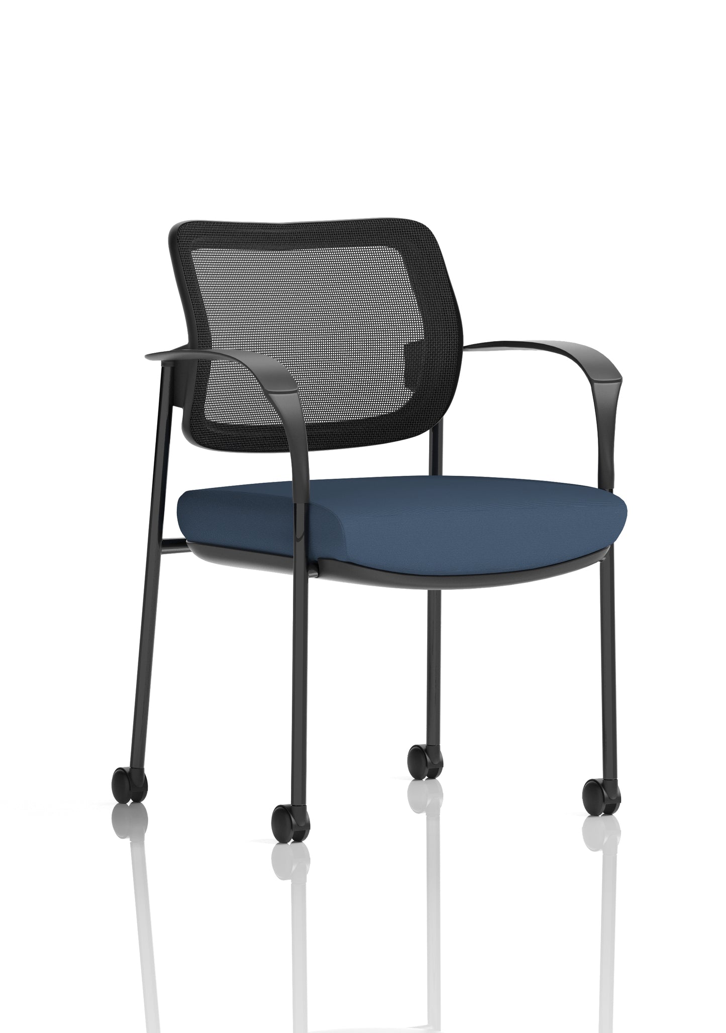 Brunswick Deluxe Medium Back Visitor Office Chair with Arms with Castors (Part 1)