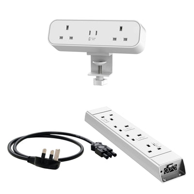 Malmo On Desk Power Bundle|White