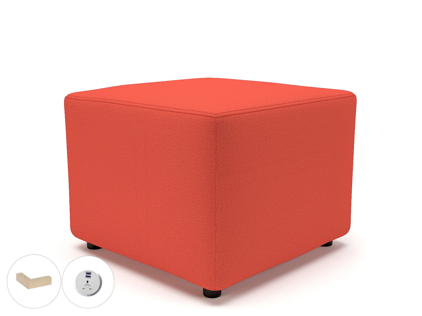 Crofton 62cm Square in Warwick Dolly Fabric with Socket