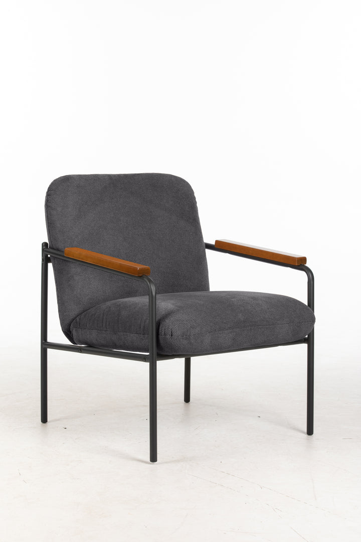 Settle Reception Chair with Wooden Arm Pads