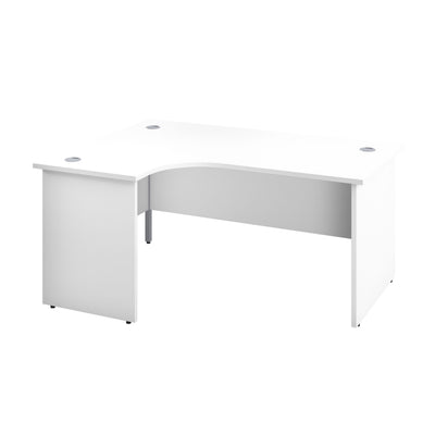 Aztec|Panel|Left Hand Radial Desk|1800x1200|White-White