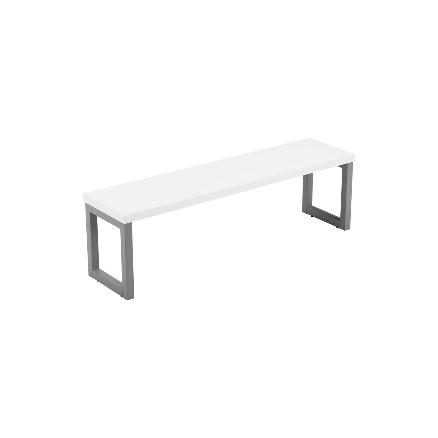 Picnic Bench|1400x350|White-Silver