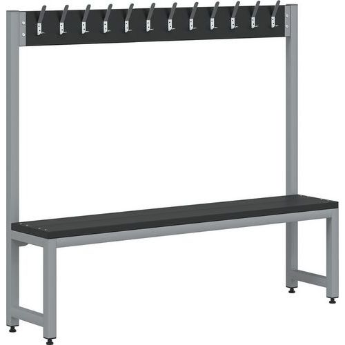 Cloakroom Bench|Double Sided|12 Hooks|1370x1500x300