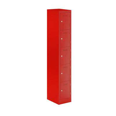 Primary Locker|5 Door|2000x300x450|Cardinal Red