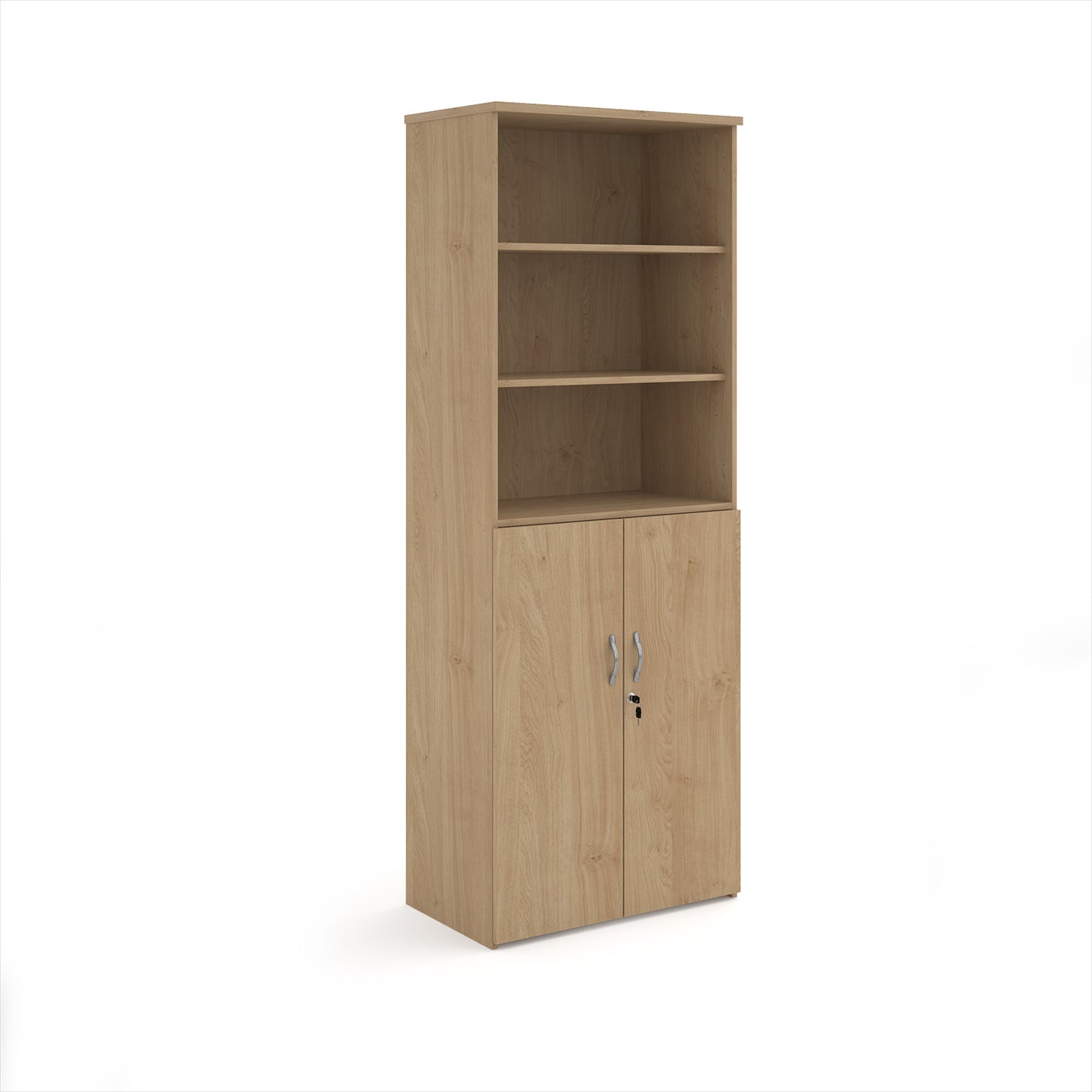 Universal Office Combination Unit with Glass Upper Doors or open & Lockable Storage