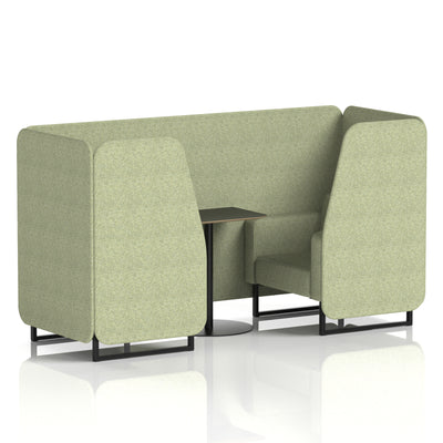 Brixworth Booth With Black Table In Single Tone (Part 1)