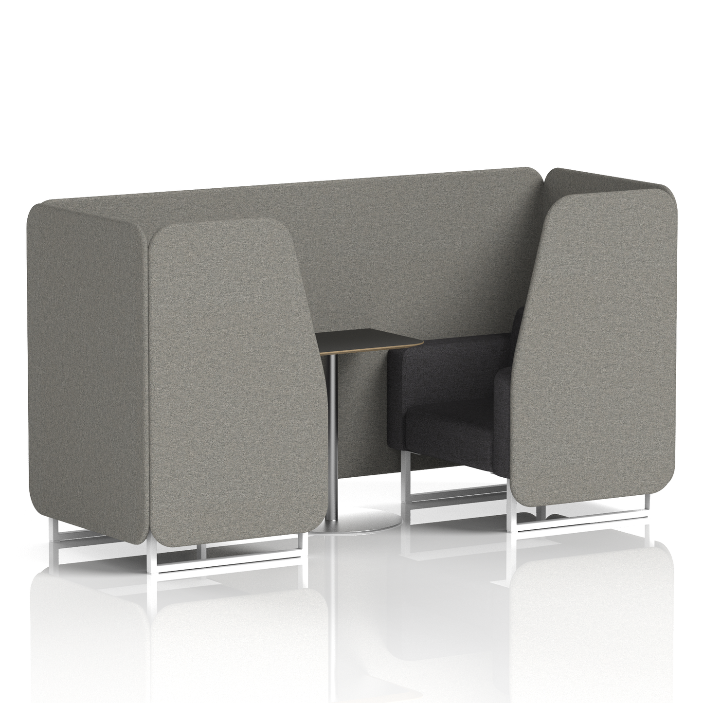 Brixworth Booth With Black Table In Two Tone (Part 1)