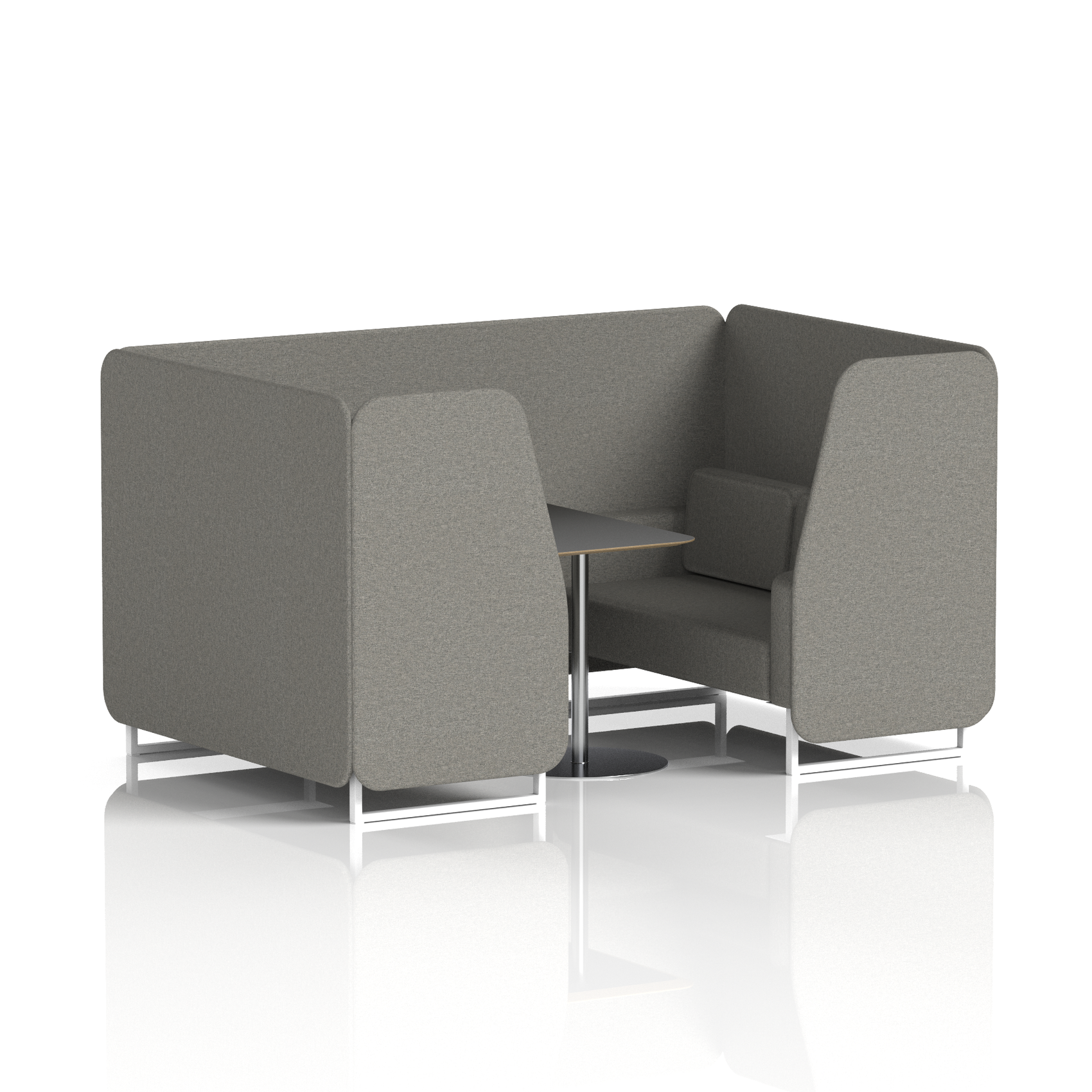 Brixworth Booth With Black Table In Single Tone (Part 2)