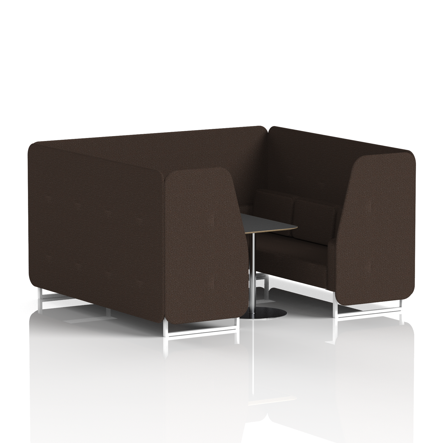 Brixworth Booth With Black Table In Single Tone (Part 2)