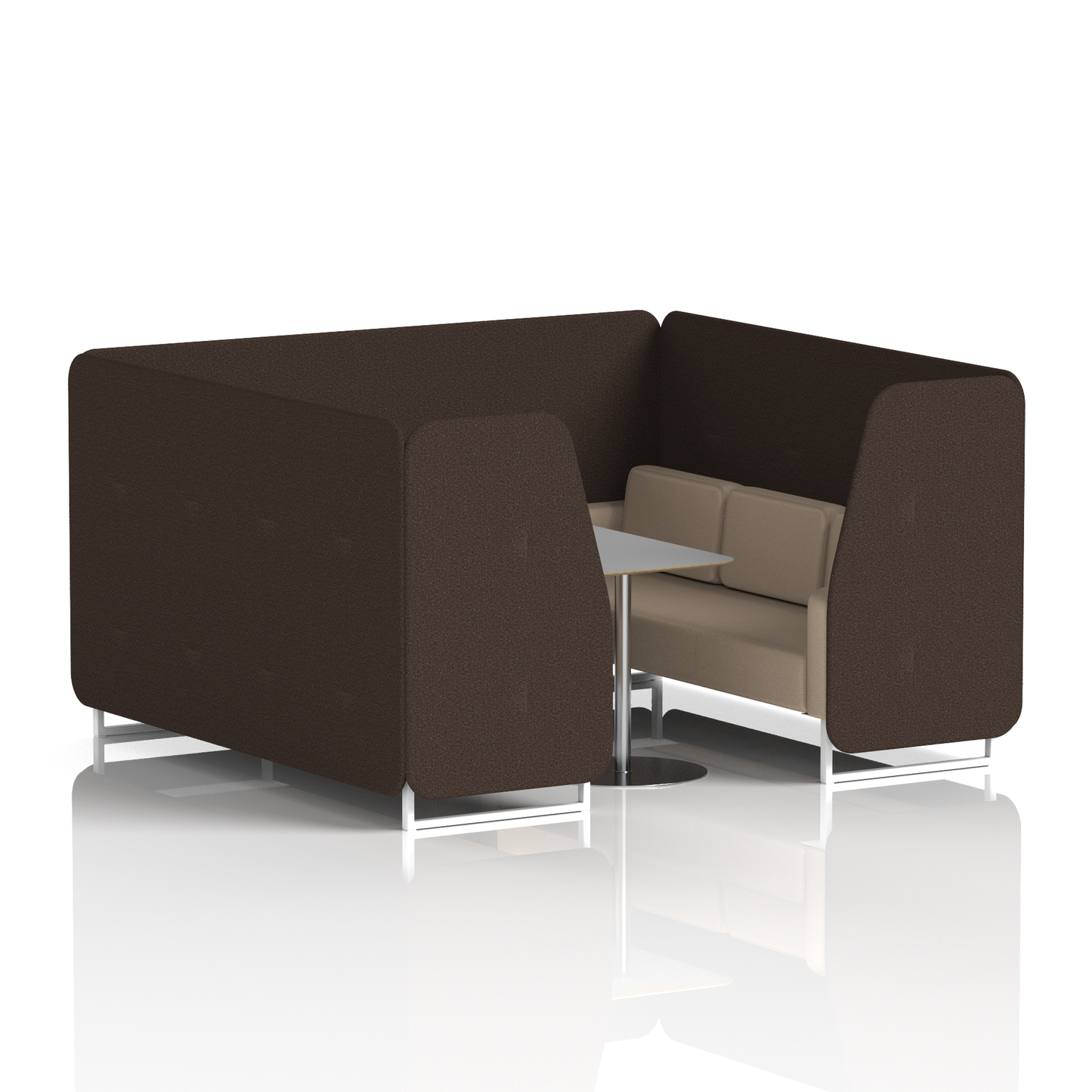 Brixworth Booth With Grey Table In Two Tone (Part 2)