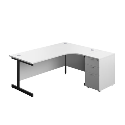 Aztec|Single Upright|Right Hand|Radial Desk|1800x1200|White-Black