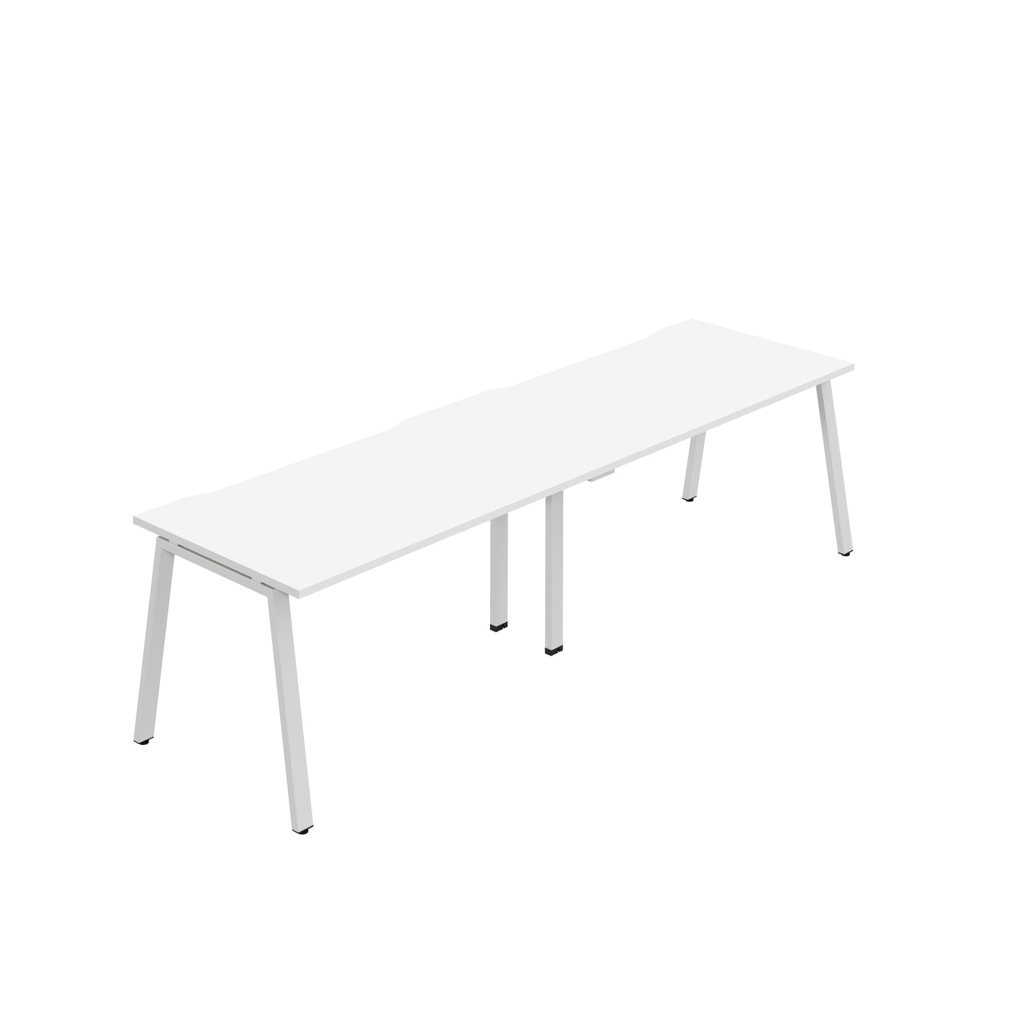 Synergy 2Sp Bench Desk|1200X800Mm|A-Frame|White/White