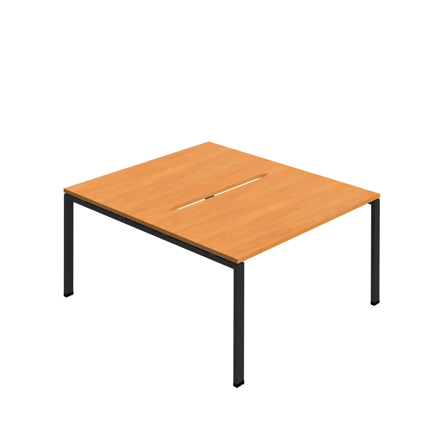 Synergy|2P Bench Desk|Cut Out|Goal Post|1200X800|Beech-Black